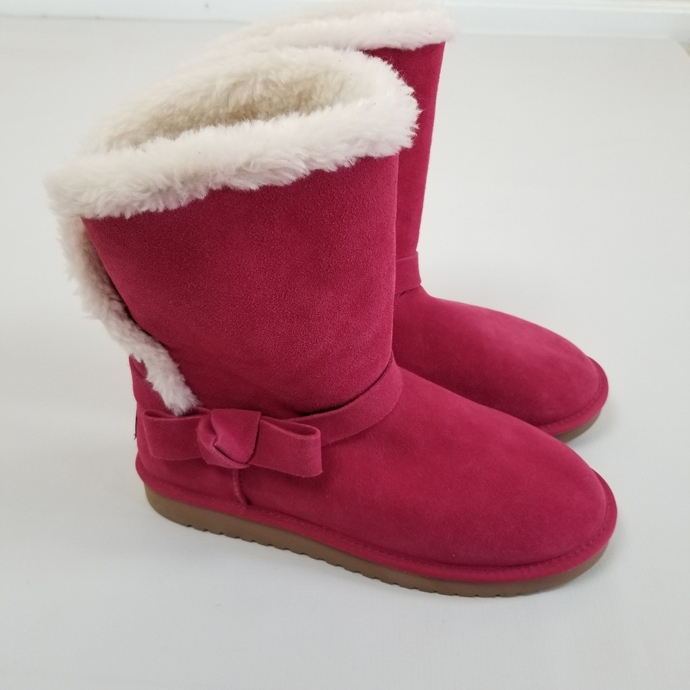 Ugg Koolaburra Suede Bow Boots 11W Near New